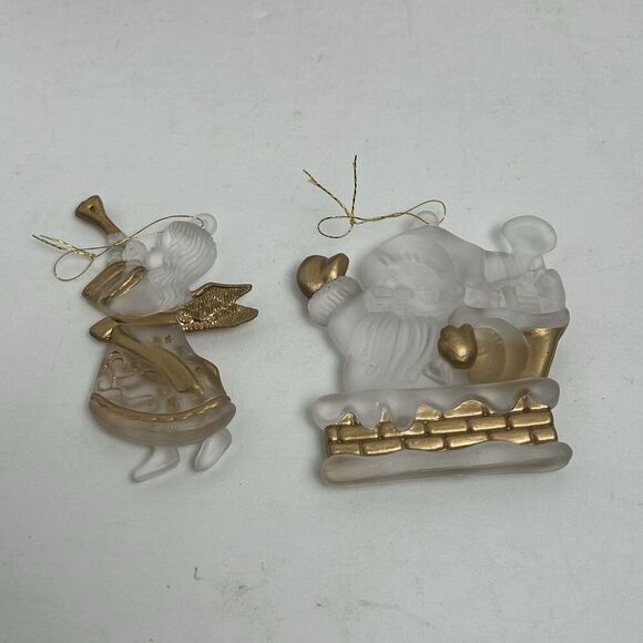 EHI VINTAGE  Assorted Christmas Horse Sleigh Reindeer Angel Santa Ornaments - Picture 7 of 8